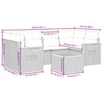 Casa si Gradina - Gradina si terasa - Mobilier exterior - Seturi mobila gradina - Set canapele de gradina cu perne, 7 piese, negru, poliratan - Infinity.ro
