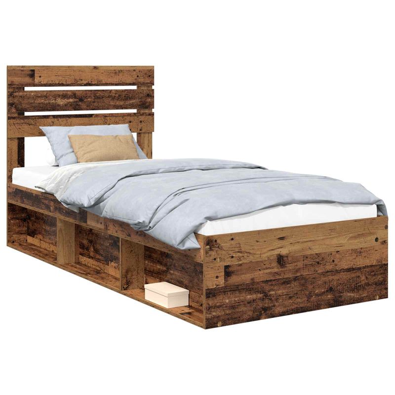 Casa si Gradina - Mobilier - Paturi si accesorii - Paturi - Cadru de pat Lemn vechi 100 x 200 cm Lemn de pin masiv - Infinity.ro