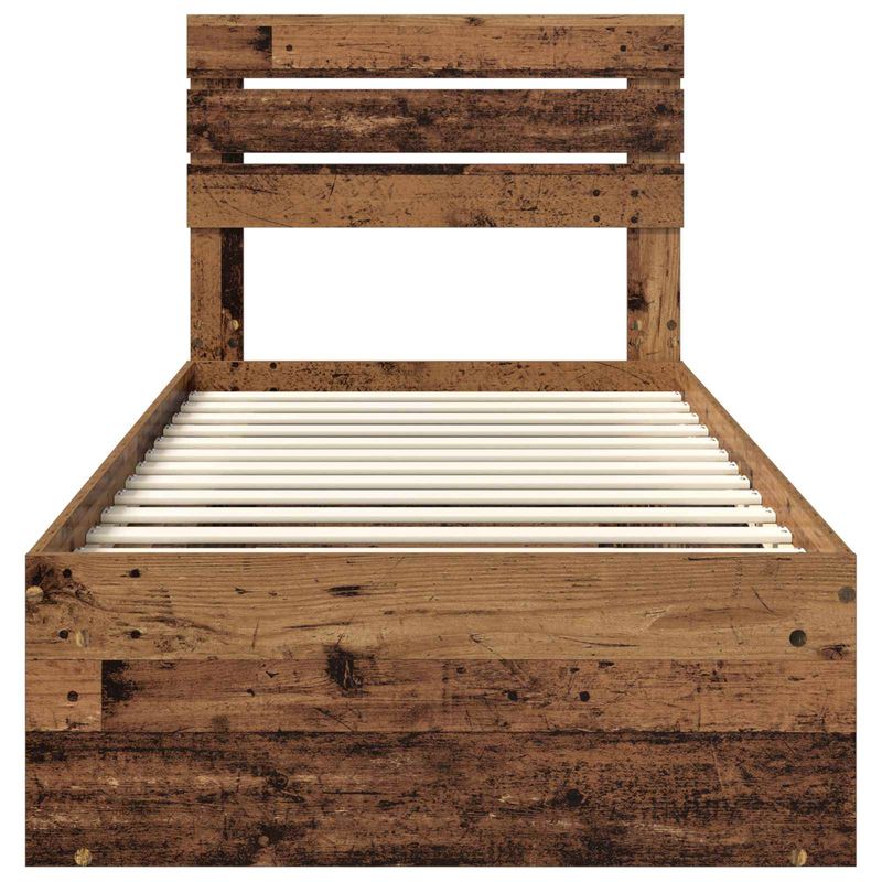 Casa si Gradina - Mobilier - Paturi si accesorii - Paturi - Cadru de pat Lemn vechi 100 x 200 cm Lemn de pin masiv - Infinity.ro