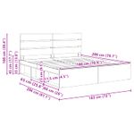 Casa si Gradina - Mobilier - Paturi si accesorii - Paturi - Cadru de pat cu headboard Sonoma 180 x 200 cm Lemn de pin masiv - Infinity.ro