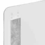 Casa si Gradina - Mobilier - Paturi si accesorii - Paturi - Cadru de pat cu headboard Beton 90 x 200 cm Lemn de pin masiv - Infinity.ro