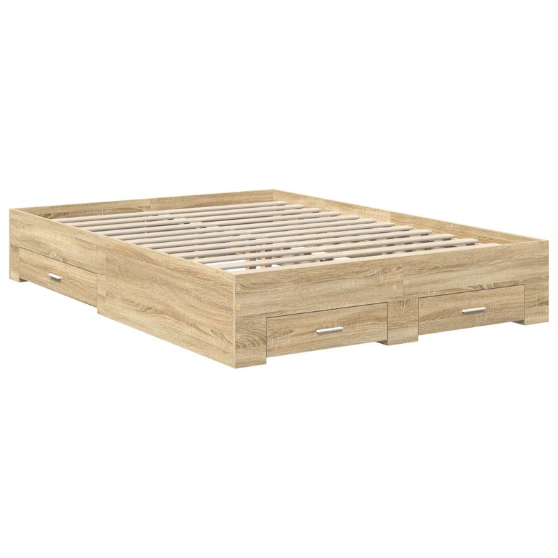 Casa si Gradina - Mobilier - Paturi si accesorii - Paturi - Cadru de pat cu sertar cu headboard cu depozitare Lemn compozit - Infinity.ro
