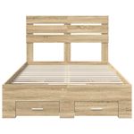 Casa si Gradina - Mobilier - Paturi si accesorii - Paturi - Cadru de pat cu sertar cu headboard cu depozitare Lemn compozit - Infinity.ro