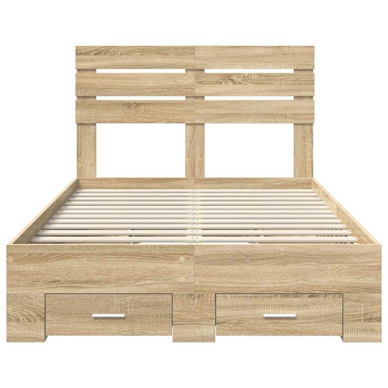 Casa si Gradina - Mobilier - Paturi si accesorii - Paturi - Cadru de pat cu sertar cu headboard cu depozitare Lemn compozit - Infinity.ro