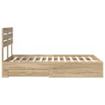 Casa si Gradina - Mobilier - Paturi si accesorii - Paturi - Cadru de pat cu sertar cu headboard cu depozitare Lemn compozit - Infinity.ro