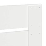 Casa si Gradina - Mobilier - Paturi si accesorii - Paturi - Cadru de pat cu headboard Alb 160 x 200 cm Lemn de pin masiv - Infinity.ro