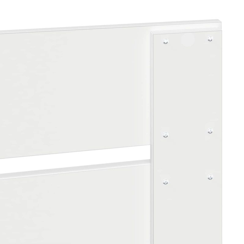 Casa si Gradina - Mobilier - Paturi si accesorii - Paturi - Cadru de pat cu headboard Alb 160 x 200 cm Lemn de pin masiv - Infinity.ro