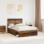 Casa si Gradina - Mobilier - Paturi si accesorii - Paturi - Cadru de pat Lemn vechi 120 x 190 cm Lemn de pin masiv - Infinity.ro