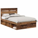 Casa si Gradina - Mobilier - Paturi si accesorii - Paturi - Cadru de pat Lemn vechi 120 x 190 cm Lemn de pin masiv - Infinity.ro