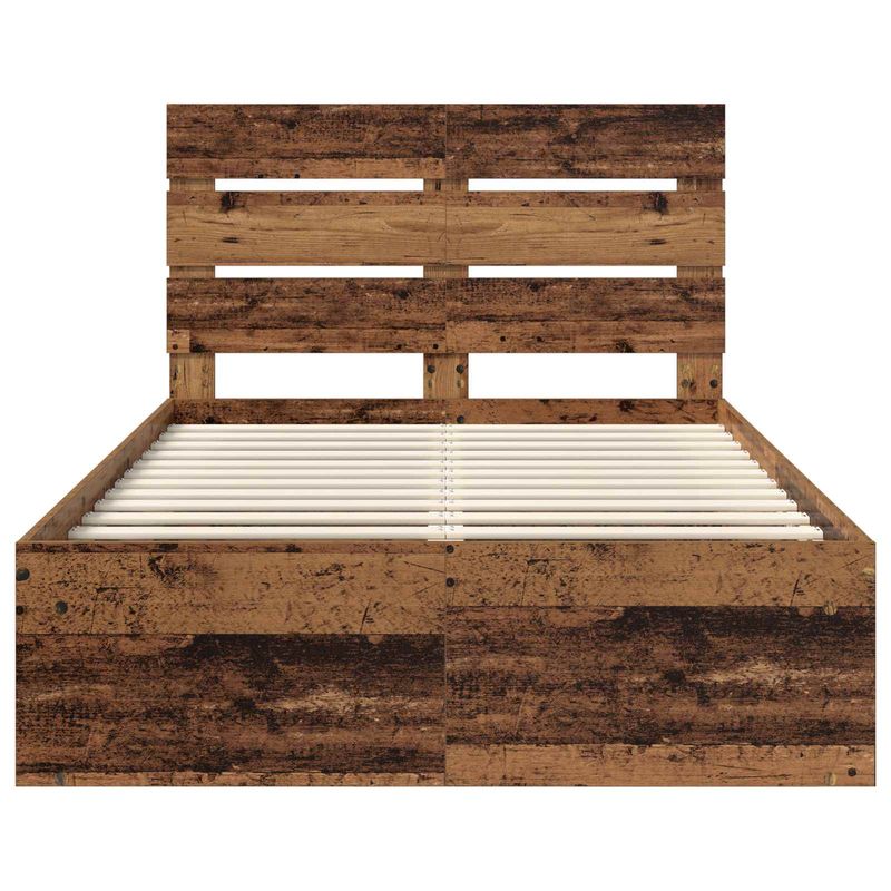 Casa si Gradina - Mobilier - Paturi si accesorii - Paturi - Cadru de pat Lemn vechi 120 x 190 cm Lemn de pin masiv - Infinity.ro