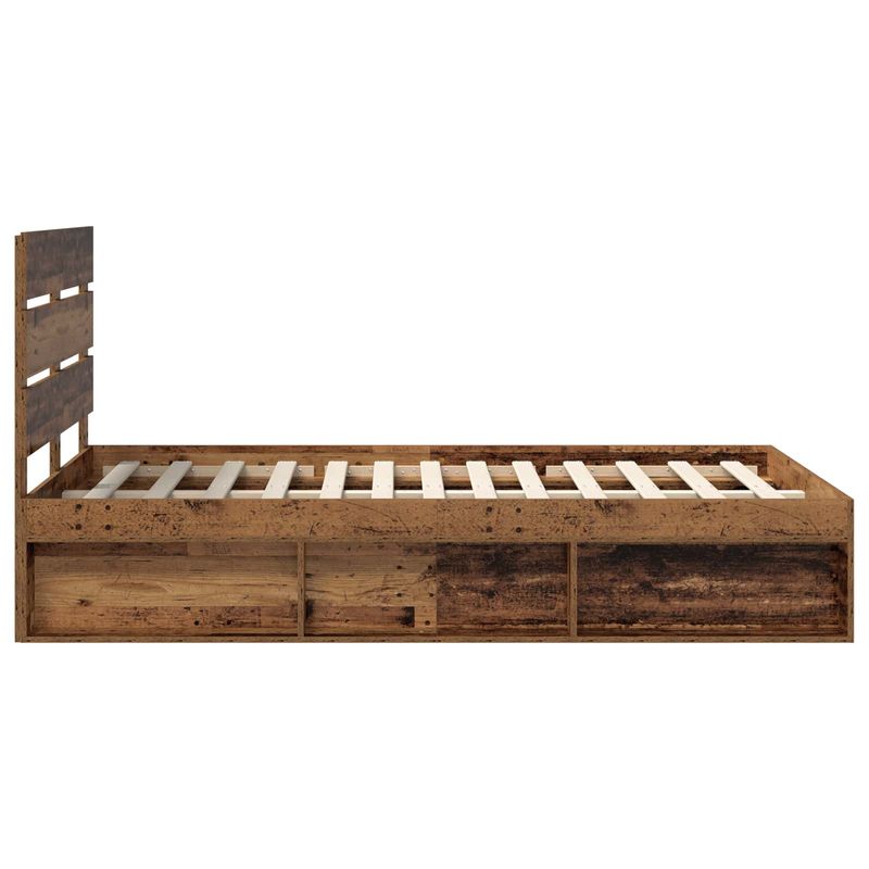 Casa si Gradina - Mobilier - Paturi si accesorii - Paturi - Cadru de pat Lemn vechi 120 x 190 cm Lemn de pin masiv - Infinity.ro
