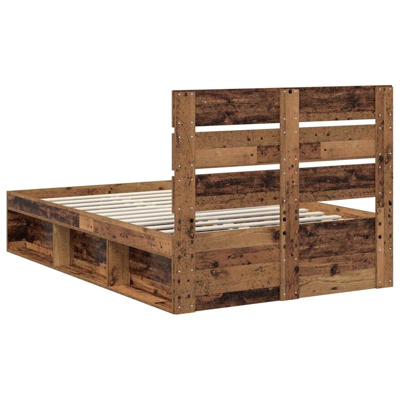 Casa si Gradina - Mobilier - Paturi si accesorii - Paturi - Cadru de pat Lemn vechi 120 x 190 cm Lemn de pin masiv - Infinity.ro