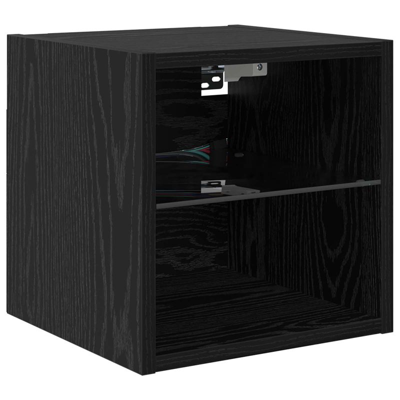 Casa si Gradina - Mobilier - Comode si corpuri - Comode - Unitati pentru Pereti de TV 6 pcs Stejar Negru Lemn compozit - Infinity.ro