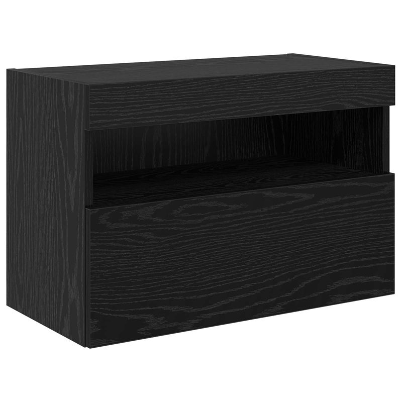Casa si Gradina - Mobilier - Comode si corpuri - Comode - Unitati pentru Pereti de TV 6 pcs Stejar Negru Lemn compozit - Infinity.ro