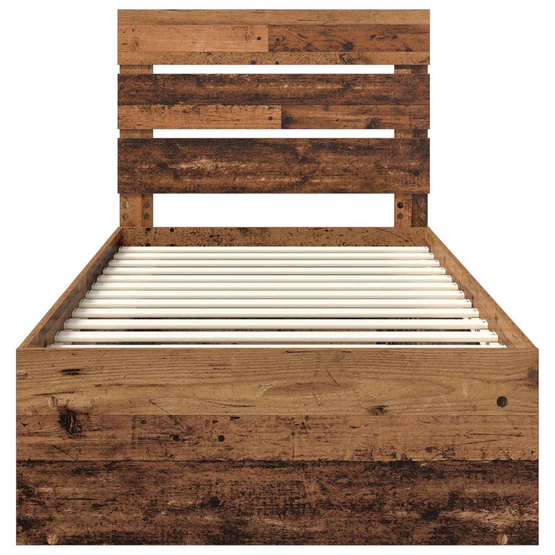 Casa si Gradina - Mobilier - Paturi si accesorii - Paturi - Cadru de pat Lemn vechi 75 x 190 cm Lemn de pin masiv - Infinity.ro