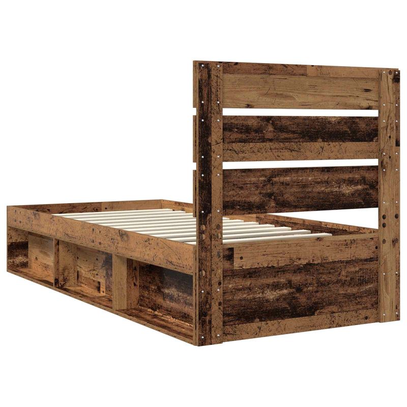 Casa si Gradina - Mobilier - Paturi si accesorii - Paturi - Cadru de pat Lemn vechi 75 x 190 cm Lemn de pin masiv - Infinity.ro
