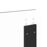 Casa si Gradina - Mobilier - Paturi si accesorii - Paturi - Cadru de pat cu headboard Negru 150 x 200 cm Lemn de pin masiv - Infinity.ro