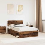 Casa si Gradina - Mobilier - Paturi si accesorii - Paturi - Cadru de pat Lemn vechi 120 x 200 cm Lemn de pin masiv - Infinity.ro