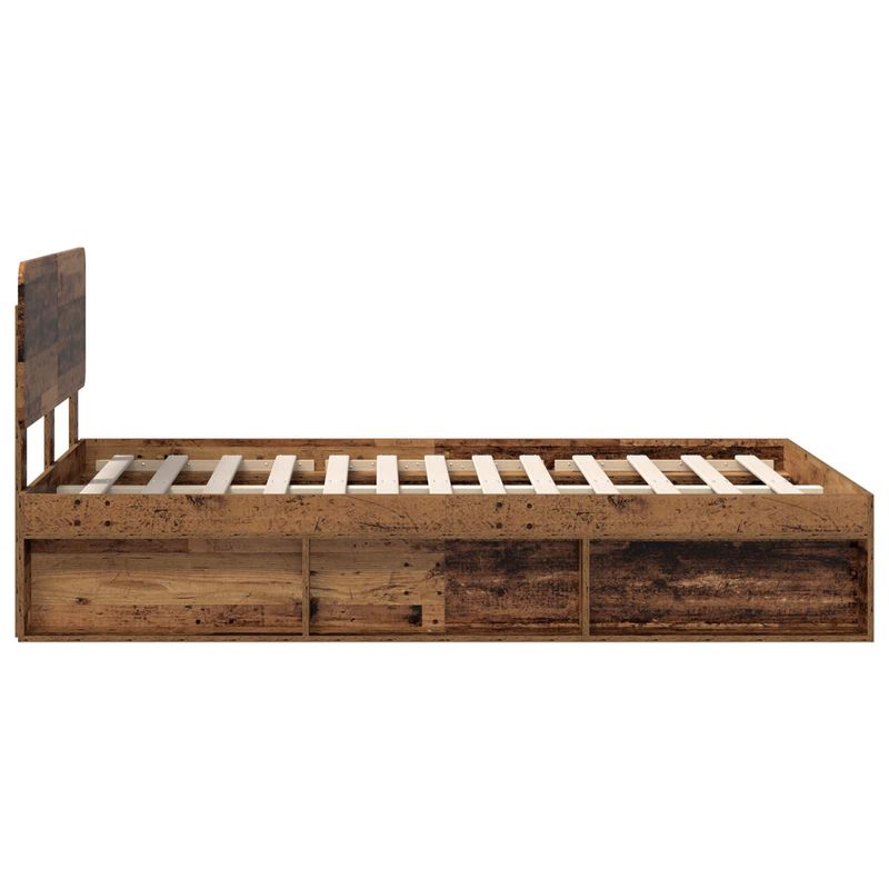 Casa si Gradina - Mobilier - Paturi si accesorii - Paturi - Cadru de pat Lemn vechi 120 x 190 cm Lemn de pin masiv - Infinity.ro