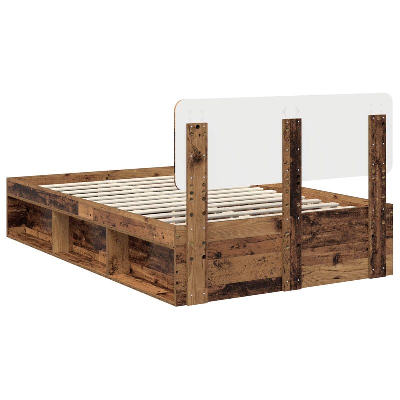 Casa si Gradina - Mobilier - Paturi si accesorii - Paturi - Cadru de pat Lemn vechi 120 x 190 cm Lemn de pin masiv - Infinity.ro