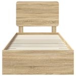 Casa si Gradina - Mobilier - Paturi si accesorii - Paturi - Cadru de pat cu sertar Stejar Sonoma 90 x 200 cm Lemn compozit - Infinity.ro