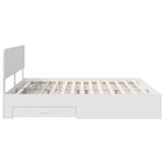 Casa si Gradina - Mobilier - Paturi si accesorii - Paturi - Cadru de pat cu headboard Alb 180 x 200 cm Lemn compozit - Infinity.ro
