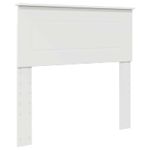 Casa si Gradina - Mobilier - Paturi si accesorii - Paturi - Cadru de pat cu headboard Alb 90 x 190 cm Lemn compozit - Infinity.ro