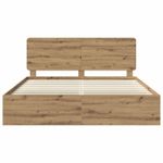 Casa si Gradina - Mobilier - Paturi si accesorii - Paturi - Cadru de pat Stejar artizanal 180 x 200 cm Lemn de pin masiv - Infinity.ro
