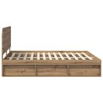 Casa si Gradina - Mobilier - Paturi si accesorii - Paturi - Cadru de pat Stejar artizanal 180 x 200 cm Lemn de pin masiv - Infinity.ro