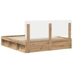 Casa si Gradina - Mobilier - Paturi si accesorii - Paturi - Cadru de pat Stejar artizanal 180 x 200 cm Lemn de pin masiv - Infinity.ro