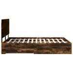 Casa si Gradina - Mobilier - Paturi si accesorii - Paturi - Cadru de pat Stejar fumuriu 140 x 200 cm Lemn compozit - Infinity.ro