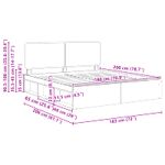 Casa si Gradina - Mobilier - Paturi si accesorii - Paturi - Cadru de pat Gri Sonoma 180 x 200 cm Lemn de pin masiv - Infinity.ro