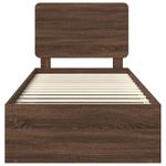 Casa si Gradina - Mobilier - Paturi si accesorii - Paturi - Cadru de pat Stejar inchis 75 x 190 cm Lemn de pin masiv - Infinity.ro