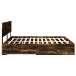 Casa si Gradina - Mobilier - Paturi si accesorii - Paturi - Cadru de pat Stejar fumuriu 200 x 200 cm Lemn compozit - Infinity.ro