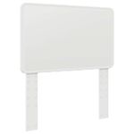 Casa si Gradina - Mobilier - Paturi si accesorii - Paturi - Cadru de pat cu headboard Alb 75 x 190 cm Lemn de pin masiv - Infinity.ro