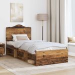Casa si Gradina - Mobilier - Paturi si accesorii - Paturi - Cadru de pat Lemn vechi 90 x 200 cm Lemn de pin masiv - Infinity.ro
