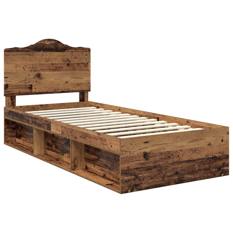 Casa si Gradina - Mobilier - Paturi si accesorii - Paturi - Cadru de pat Lemn vechi 90 x 200 cm Lemn de pin masiv - Infinity.ro
