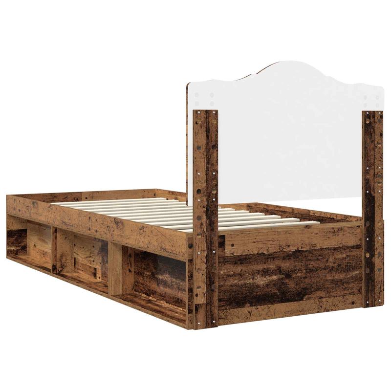 Casa si Gradina - Mobilier - Paturi si accesorii - Paturi - Cadru de pat Lemn vechi 90 x 200 cm Lemn de pin masiv - Infinity.ro