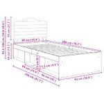 Casa si Gradina - Mobilier - Paturi si accesorii - Paturi - Cadru de pat Lemn vechi 90 x 200 cm Lemn de pin masiv - Infinity.ro