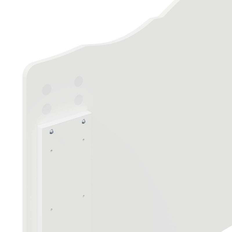 Casa si Gradina - Mobilier - Paturi si accesorii - Paturi - Cadru de pat cu headboard Alb 90 x 190 cm Lemn de pin masiv - Infinity.ro