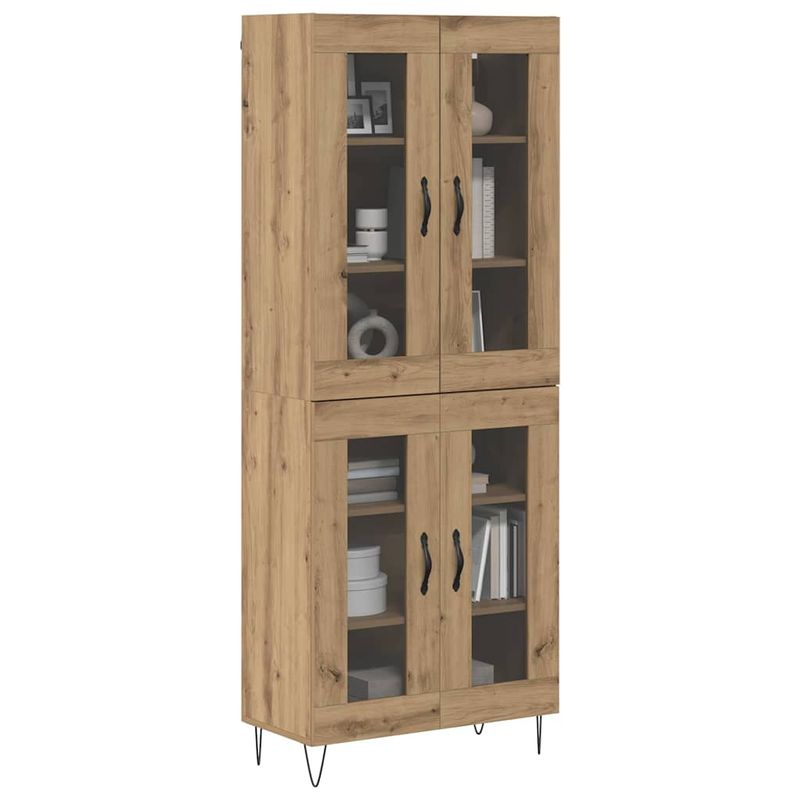 Casa si Gradina - Mobilier - Comode si corpuri - Corpuri bucatarie - Bufet Stejar Artizanal 69,5 x 34 x 180 cm Lemn compozit - Infinity.ro