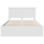 Casa si Gradina - Mobilier - Paturi si accesorii - Paturi - Cadru de pat cu headboard Alb 160 x 200 cm Lemn de pin masiv - Infinity.ro