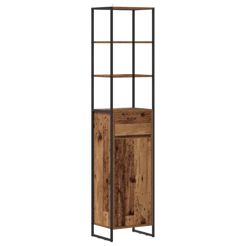 Casa si Gradina - Mobilier - Mobilier baie - Corpuri baie - Set de mobilier pentru baie cu sertar Lemn vechi Lemn compozit - Infinity.ro