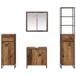 Casa si Gradina - Mobilier - Mobilier baie - Corpuri baie - Set de mobilier pentru baie cu sertar Lemn vechi Lemn compozit - Infinity.ro