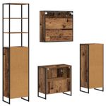 Casa si Gradina - Mobilier - Mobilier baie - Corpuri baie - Set de mobilier pentru baie cu sertar Lemn vechi Lemn compozit - Infinity.ro