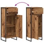 Casa si Gradina - Mobilier - Mobilier baie - Corpuri baie - Set de mobilier pentru baie cu sertar Lemn vechi Lemn compozit - Infinity.ro