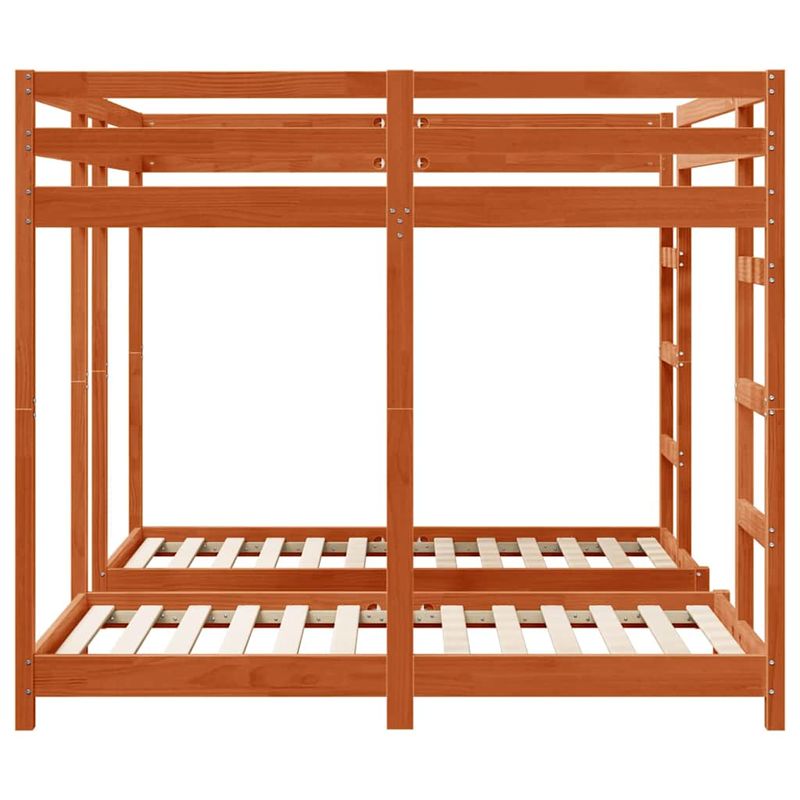 Casa si Gradina - Mobilier - Paturi si accesorii - Paturi - Cadru de pat supraetajat triplu Maro ceruit 160 x 200 cm - Infinity.ro