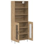 Casa si Gradina - Mobilier - Comode si corpuri - Corpuri bucatarie - Bufet Stejar Artizanal 69,5 x 34 x 180 cm Lemn compozit - Infinity.ro