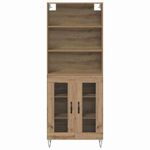 Casa si Gradina - Mobilier - Comode si corpuri - Corpuri bucatarie - Bufet Stejar Artizanal 69,5 x 34 x 180 cm Lemn compozit - Infinity.ro