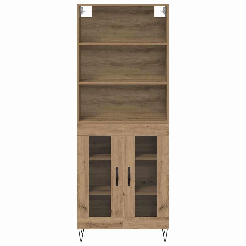 Casa si Gradina - Mobilier - Comode si corpuri - Corpuri bucatarie - Bufet Stejar Artizanal 69,5 x 34 x 180 cm Lemn compozit - Infinity.ro